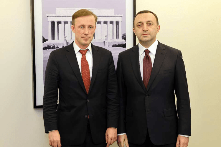 ირაკლი ღარიბაშვილი აშშ-ის პრეზიდენტის მრჩეველს, ჯეიკ სალივანს შეხვდა