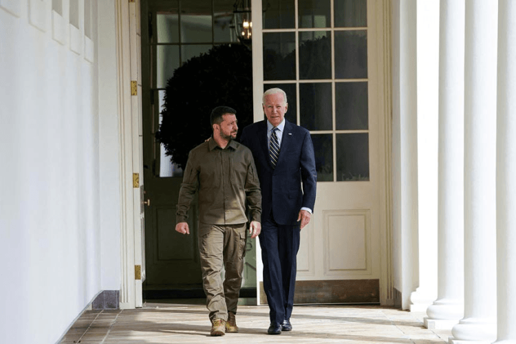 ვოლოდიმირ ზელენსკი ჯო ბაიდენს თეთრ სახლში შეხვდა