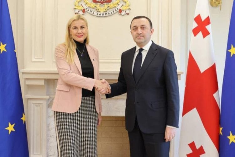 ირაკლი ღარიბაშვილი ენერგეტიკის საკითხებში ევროკომისარს კადრი სიმსონს შეხვდა