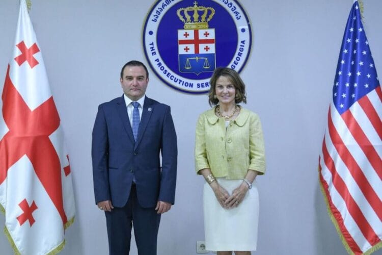 საქართველოს გენერალური პროკურორი გიორგი გაბიტაშვილი საქართველოში აშშ-ის ელჩს, რობინ დანიგანს შეხვდა