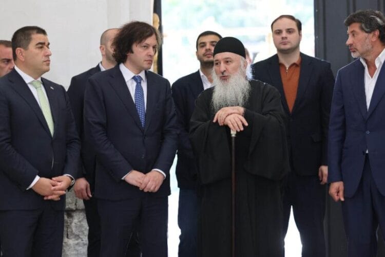ირაკლი კობახიძე გორის აღდგომის სახელობის მშენებარე ტაძარში იმყოფებოდა
