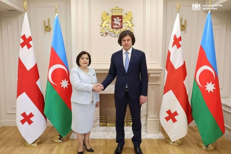 ირაკლი კობახიძე აზერბაიჯანის რესპუბლიკის მილი მეჯლისის თავმჯდომარეს, საჰიბა გაფაროვას შეხვდა