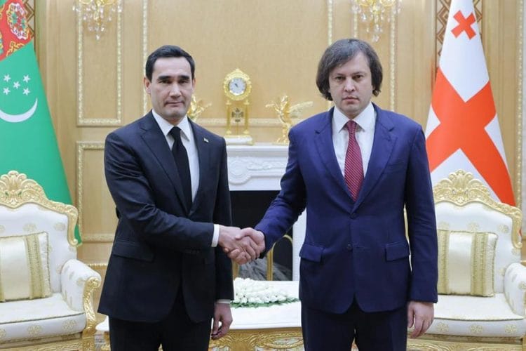 ირაკლი კობახიძე თურქმენეთის პრეზიდენტ სერდარ ბერდიმუჰამედოვს შეხვდა