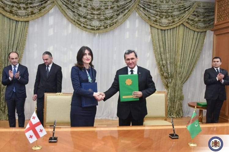 მაკა ბოჭორიშვილი თურქმენ კოლეგას შეხვდა