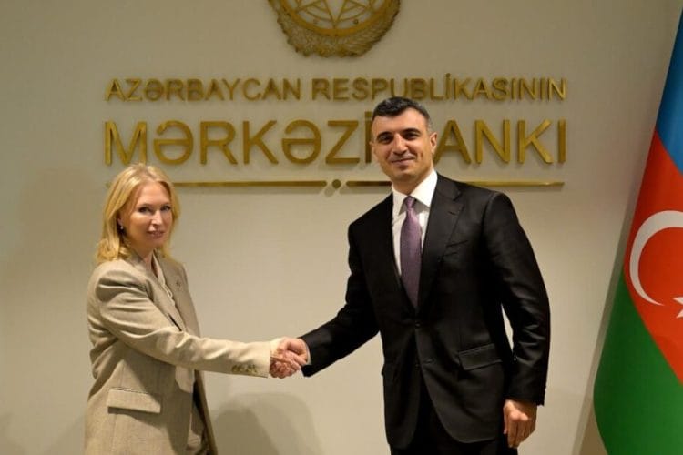 ნათია თურნავა აზერბაიჯანის რესპუბლიკის ცენტრალური ბანკის პრეზიდენტს, ტალეჰ კაზიმოვს შეხვდა