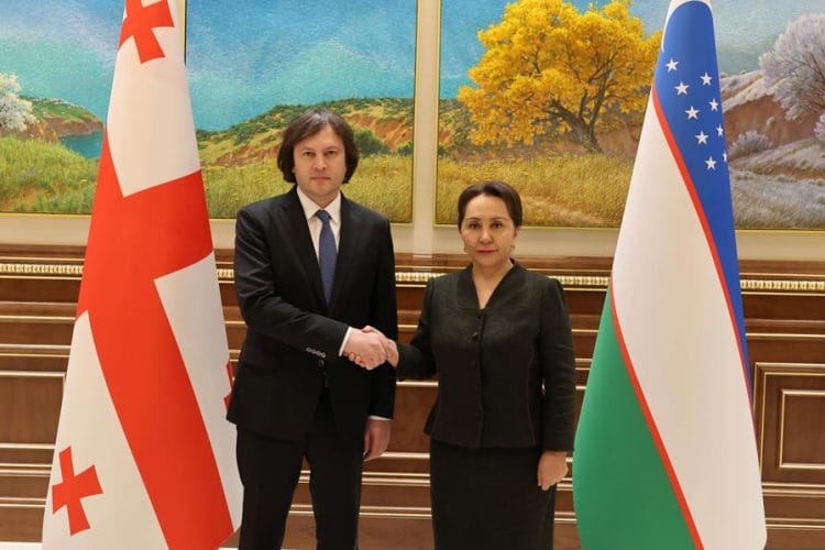 ირაკლი კობახიძე უზბეკეთის რესპუბლიკის ოლი მეჯლისის სენატის თავმჯდომარე ტანზილა ნარბაევას შეხვდა