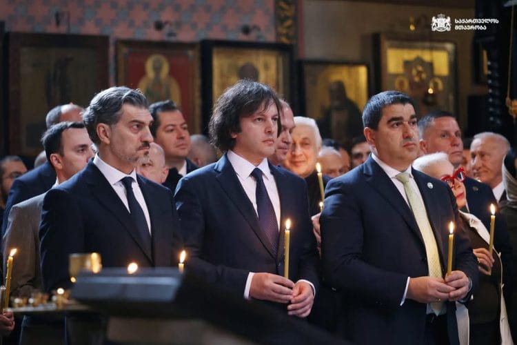 ირაკლი კობახიძე საქართველოს ეკლესიის ავტოკეფალიის აღდგენის დღესთან დაკავშირებულ პარაკლისს დაესწრო