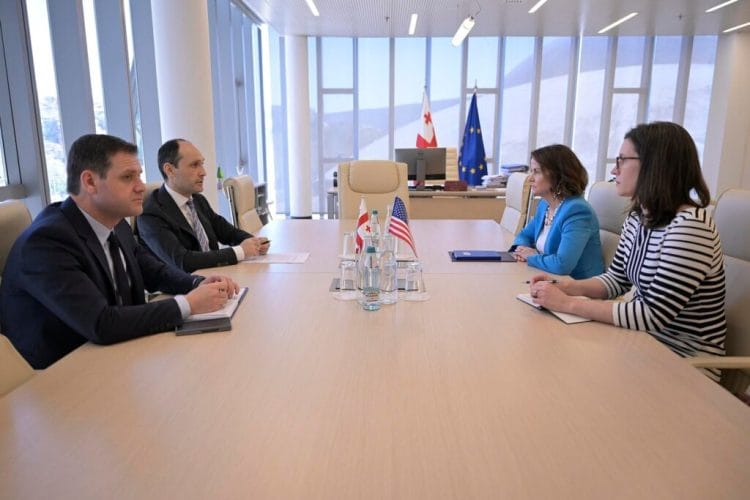 ლევან დავითაშვილი რობინ დანიგანს შეხვდა, სადაც აშშ-ის ახალ ადმინისტრაციასთან ეკონომიკური თანამშრომლობის პერსპექტივები განიხილეს