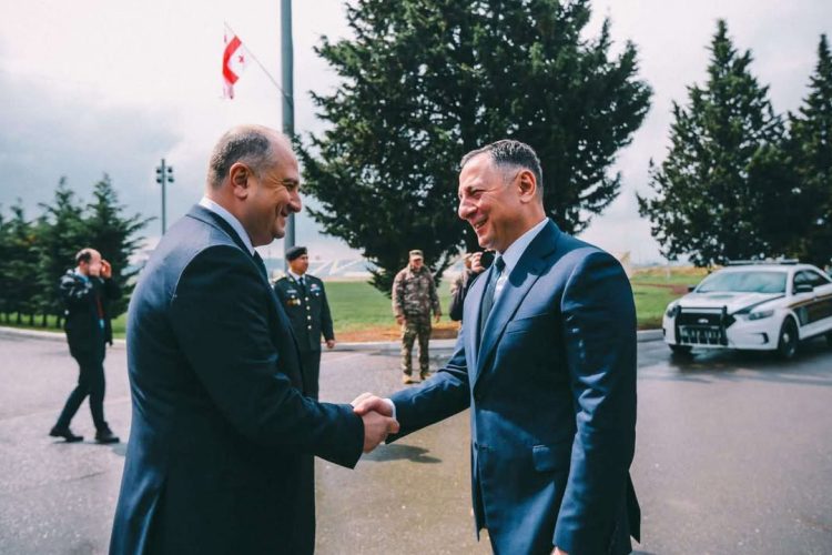 ვახტანგ გომელაური საქართველოს თავდაცვის ძალების დაარსების 34 წლის იუბილესადმი მიძღვნილ საზეიმო ღონისძიებას დაესწრო