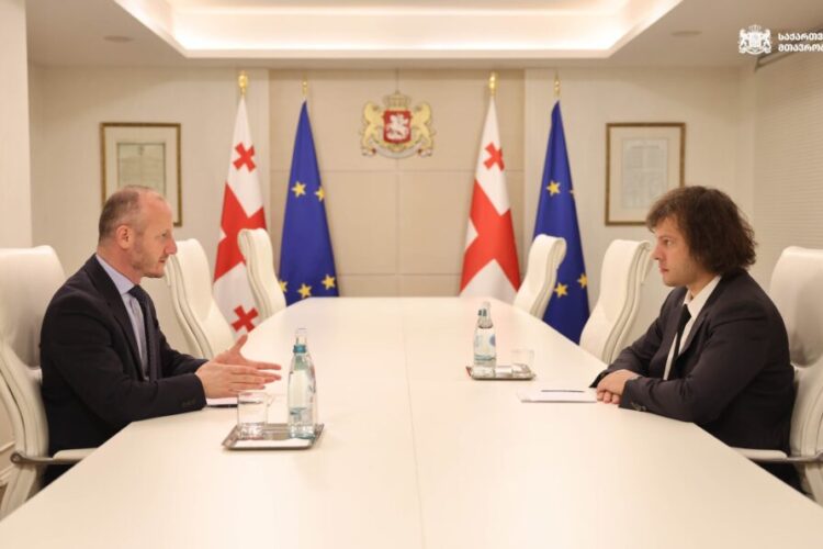 ირაკლი კობახიძე ბულგარეთის რესპუბლიკაში საქართველოს ახლადდანიშნულ ელჩს, ზურაბ ხამაშურიძეს შეხვდა