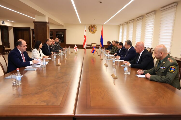 საქართველოს თავდაცვის მინისტრი ოფიციალური ვიზიტით სომხეთის რესპუბლიკას ეწვია