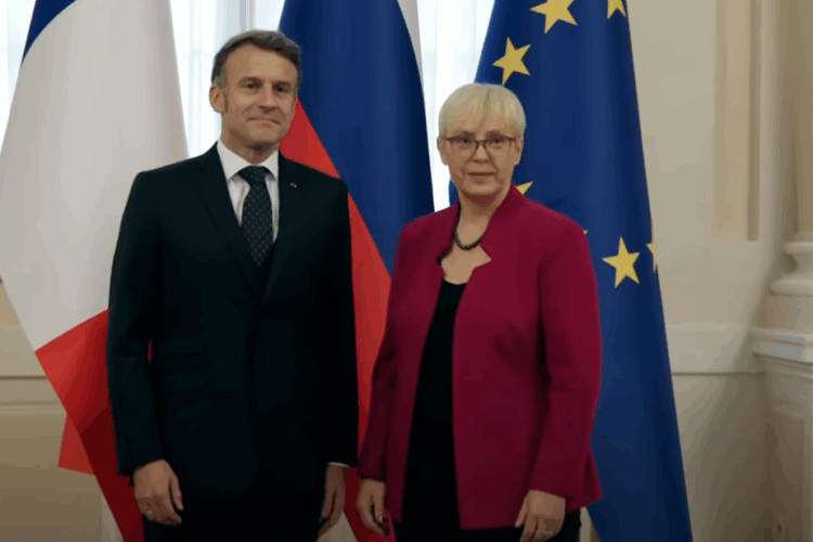 ემანუელ მაკრონი სლოვენიაში ჩავიდა