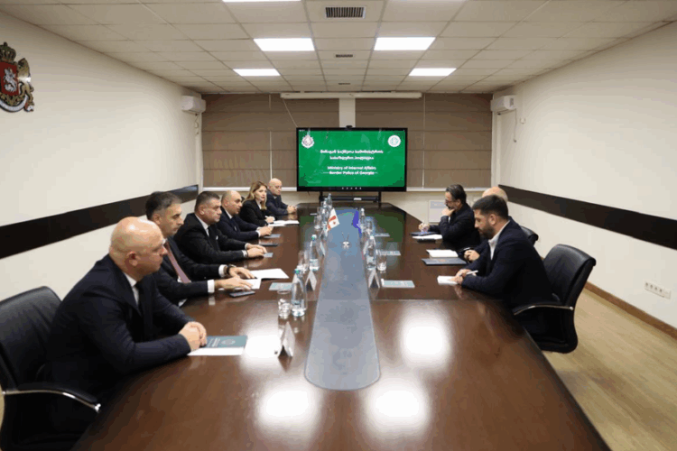 სასაზღვრო პოლიციის უფროსი დავით თამაზაშვილი მიგრაციის საერთაშორისო ორგანიზაციის საქართველოს მისიის ხელმძღვანელს, ლარს იოჰან ლოუნბეკს შეხვდა