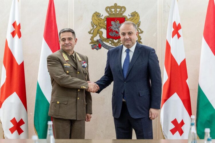ირაკლი ჩიქოვანი უნგრეთის თავდაცვის ძალების გენერალური შტაბის უფროსს შეხვდა