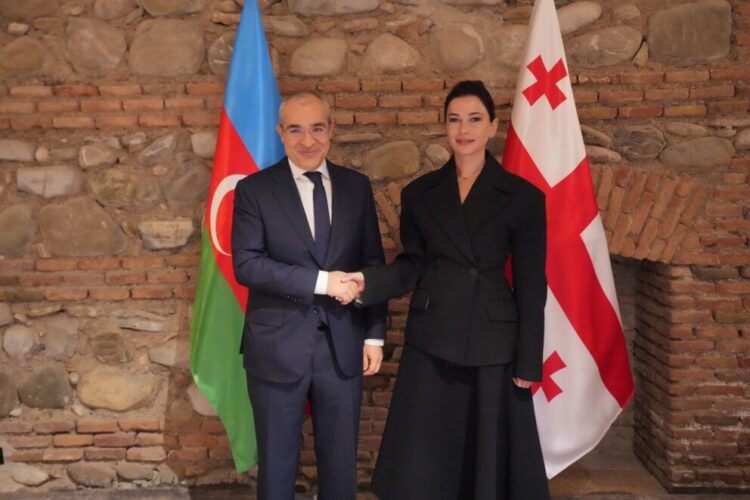 საქართველო-აზერბაიჯანი-თურქეთის სამმხრივი ბიზნესფორუმის ფარგლებში მარიამ ქვრივიშვილი აზერბაიჯანის ეკონომიკის მინისტრს, მიქაელ ჯაბაროვს შეხვდა