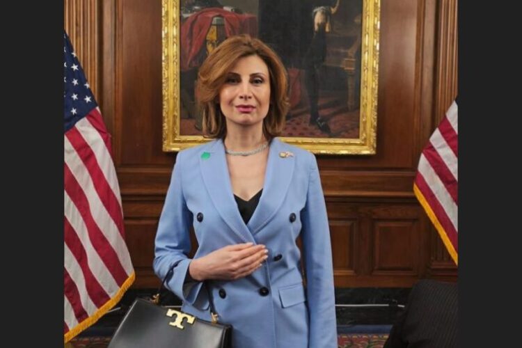 აშშ-ში საქართველოს ელჩი თამარ ტალიაშვილი კონგრესში დონალდ ტრამპის ყოველწლიურ State of the Union გამოსვლას დაესწრო