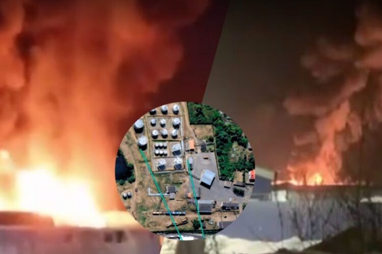 უკრაინულმა დრონებმა რუსეთის ფსკოვის ოლქში ნავთობის საცავზე მიიტანეს იერიში