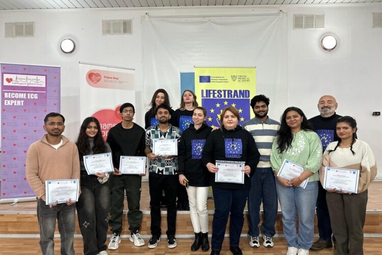 გრუნის მედიცინის მიმართულების სტუდენტები საერთაშორისო პროგრამა – Erasmus+ – ის პროექტის – LIFESTREND ფარგლებში, ბაკურიანში, არითმიის ზამთრის სკოლაში მონაწილეობდნენ